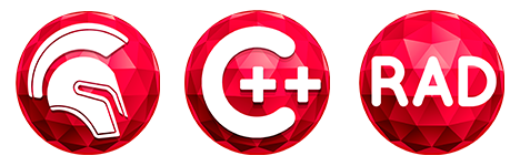 Logos de RAD Studio, embarcadero y c++ builder