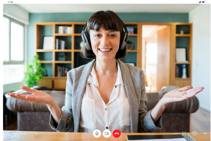 plataforma de comunicación empresarial segura con chat y videollamadas